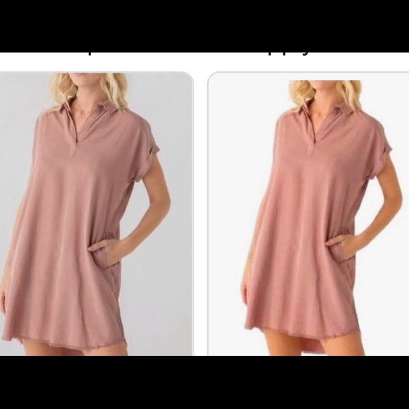 Thread & Supply Dresses & Skirts - 🦋Thread and Supply Mauve Dress w/ fringe 🦋